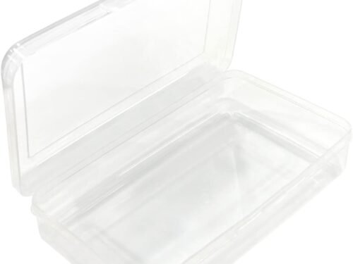 Large Capacity Clear Pencil Case, Plastic Pencil Boxes Stackable Design, Supply Boxes for Kids Boys School Classroom,1 Pack